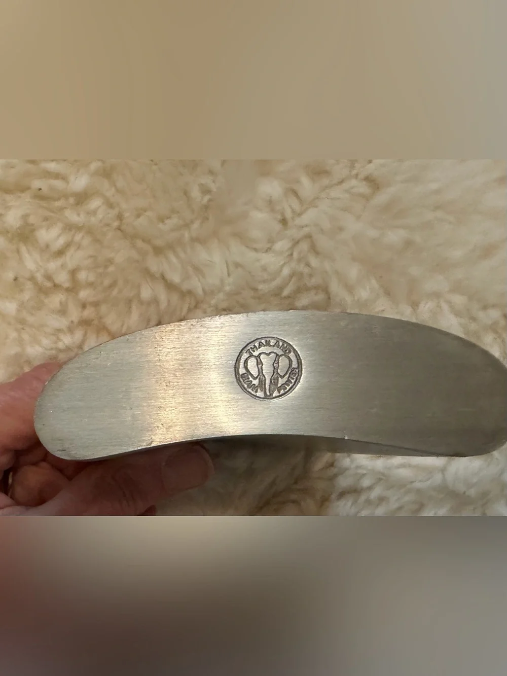 New Silver flask inscribed with “Over the Hill”